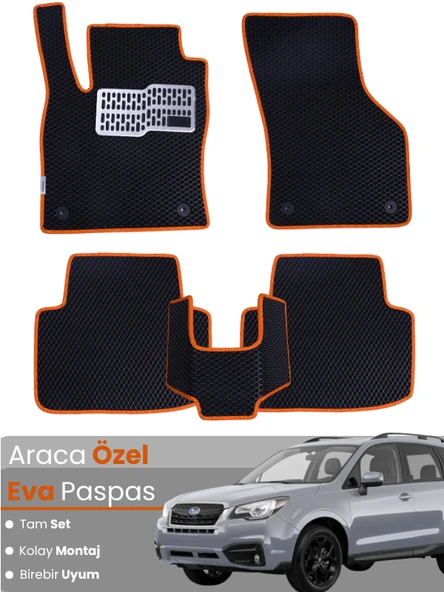 UBARU FORESTER 4 (2014-2018) Uyumlu EVA Paspas Tam Set–Oto Paspas,Araca Özel,Su Geçirmez ürün görseli 1