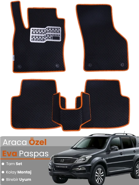 SSANGYONG REXTON (2012-2017) Uyumlu EVA Paspas Tam Set–Oto Paspas,Araca Özel,Kolay Montaj ürün görseli 1