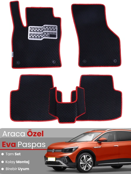 VOLKSWAGEN ID6 (2021-2025) Uyumlu EVA Paspas Tam Set–Oto Paspas,Araca Özel,Su Geçirmez ürün görseli 1
