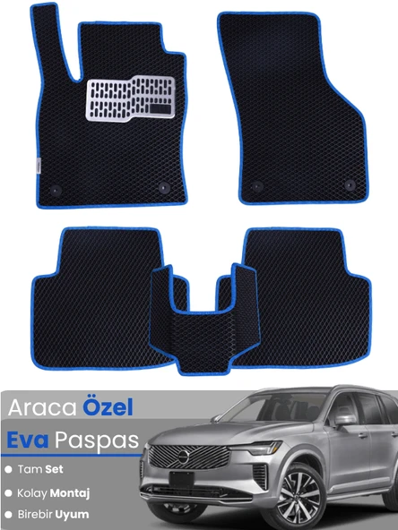 VOLVO XC90 (2014-2025)Uyumlu EVA Paspas Tam Set–Oto Paspas,Araca Özel,Tam Koruma,Kolay Montaj ürün görseli 1