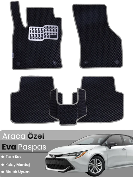 TOYOTA COROLLA BENZİNLİ HATCHBACK (2019-2025)Uyumlu EVA Paspas Tam Set–Oto Paspas ürün görseli 1
