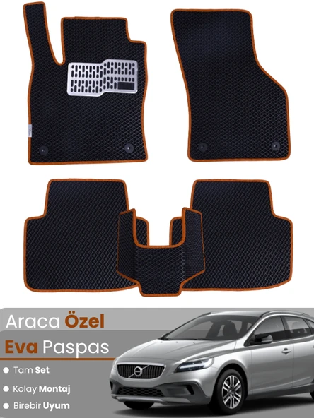 VOLVO V40 CROSS-COUNTRY (2012-2019) Uyumlu EVA Paspas Tam Set–Oto Paspas,Araca Özel,Tam Koruma ürün görseli 1