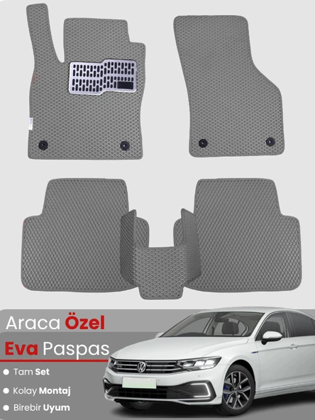 VOLKSWAGEN PASSAT B8,5 (2019-2023) Uyumlu EVA Paspas Tam Set–Oto Paspas,Araca Özel,Su Geçirmez ürün görseli 1