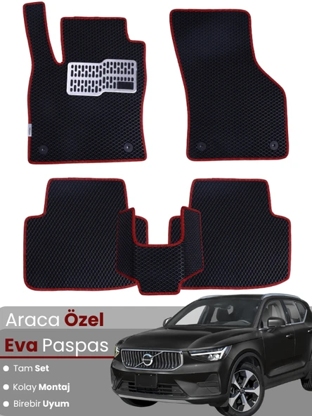 VOLVO XC40 (2017-2025) Uyumlu EVA Paspas Tam Set–Oto Paspas,Araca Özel,Tam Koruma,Kolay Temizlik ürün görseli 1