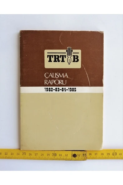 SANAT TACİRİ 1982-83-84-1985 Trt Çalışma Raporu ürün görseli 1