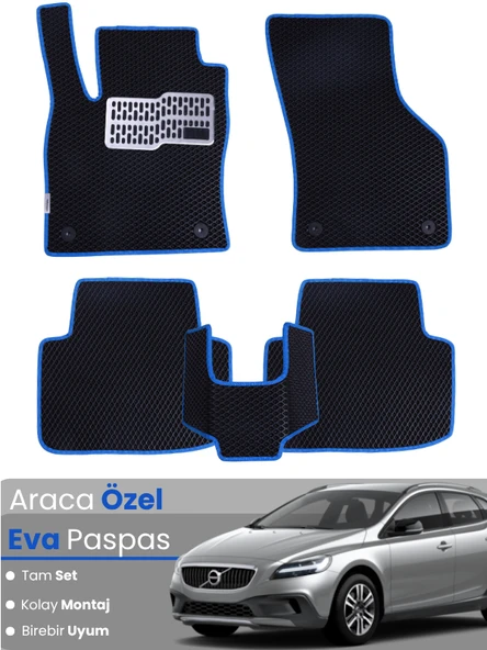 VOLVO V40 CROSS-COUNTRY (2012-2019) Uyumlu EVA Paspas Tam Set–Oto Paspas,Araca Özel,Tam Koruma ürün görseli 1
