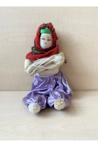 SANAT TACİRİ El Yapımı Köylü Kadını Oyuncak Bebek NO 177 ürün görseli 1