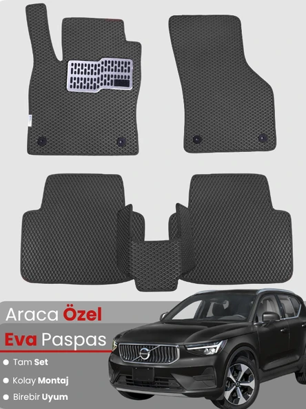 VOLVO XC40 (2017-2025) Uyumlu EVA Paspas Tam Set–Oto Paspas,Araca Özel,Tam Koruma,Kolay Temizlik ürün görseli 1