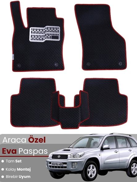 TOYOTA RAV4 (2005-2012) Uyumlu EVA Paspas Tam Set–Oto Paspas,Araca Özel,Su Geçirmez ürün görseli 1