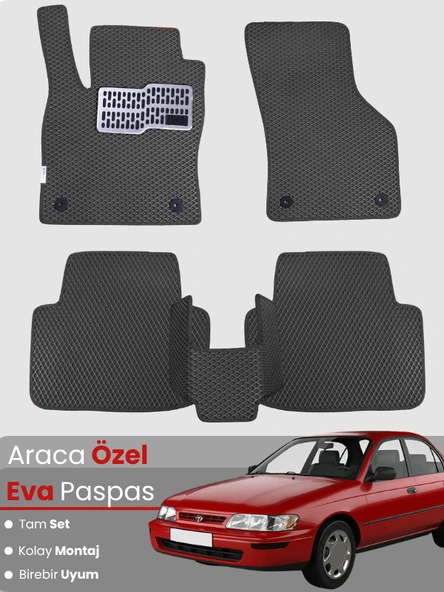 TOYOTA COROLLA E100 (1991-1997) Uyumlu EVA Paspas Tam Set–Oto Paspas,Kolay Montaj,Araca Özel ürün görseli 1