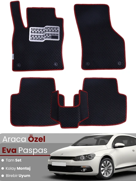 VOLKSWAGEN SCİROCCO (2008-2017) Uyumlu EVA Paspas Tam Set–Oto Paspas,Araca Özel,Tam Koruma ürün görseli 1
