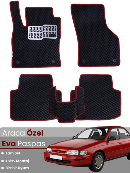 TOYOTA COROLLA E100 (1991-1997) Uyumlu EVA Paspas Tam Set–Oto Paspas,Kolay Montaj,Araca Özel ürün görseli 1