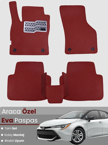 TOYOTA COROLLA BENZİNLİ HATCHBACK (2019-2025)Uyumlu EVA Paspas Tam Set–Oto Paspas ürün görseli 1