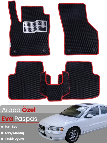 VOLVO S60 (2001-2010) Uyumlu EVA Paspas Tam Set–Oto Paspas,Araca Özel,Tam Koruma,Kolay Montaj ürün görseli 1