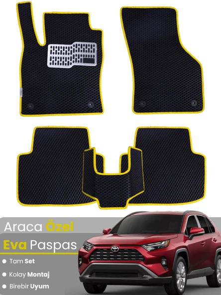 TOYOTA RAV4 (2019-2025) Uyumlu EVA Paspas Tam Set–Oto Paspas,Araca Özel,Su Geçirmez ürün görseli 1