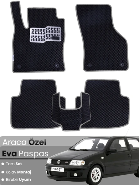 VOLKSWAGEN POLO 6N2 (2000-2001) Uyumlu EVA Paspas Tam Set–Oto Paspas,Araca Özel,Tam Koruma ürün görseli 1