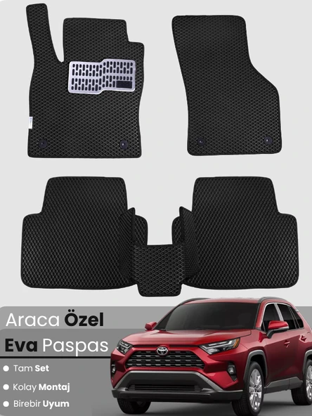 TOYOTA RAV4 (2019-2025) Uyumlu EVA Paspas Tam Set–Oto Paspas,Araca Özel,Su Geçirmez ürün görseli 1