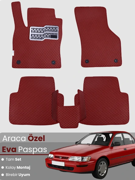 TOYOTA COROLLA E100 (1991-1997) Uyumlu EVA Paspas Tam Set–Oto Paspas,Kolay Montaj,Araca Özel ürün görseli 1