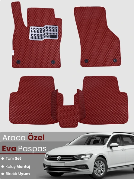 VOLKSWAGEN PASSAT STATİONWAGON (2015-2023) Uyumlu EVA Paspas Tam Set–Oto Paspas ürün görseli 1