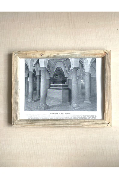 SANAT TACİRİ CAMSIZ AHŞAP ÇERÇEVELİ DİJİTAL BASKI RESİM TABLO PAUL'S CATHEDRAL ürün görseli 1