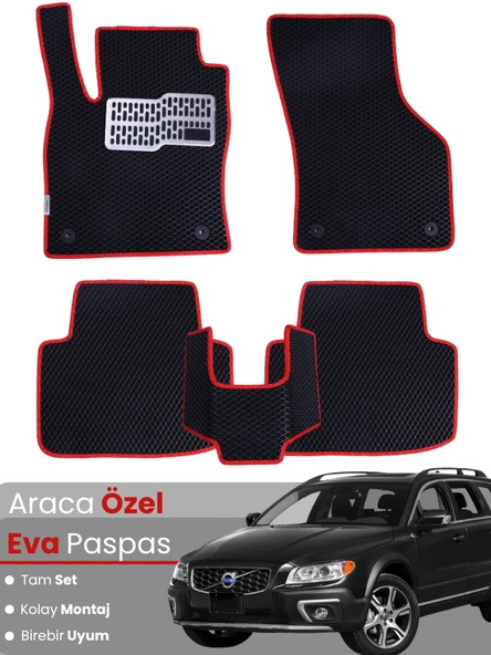 VOLVO XC70 (2007-2016) Uyumlu EVA Paspas Tam Set–Oto Paspas,Araca Özel,Tam Koruma,Kolay Montaj ürün görseli 1