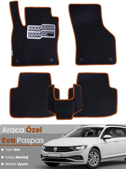 VOLKSWAGEN PASSAT STATİONWAGON (2015-2023) Uyumlu EVA Paspas Tam Set–Oto Paspas ürün görseli 1
