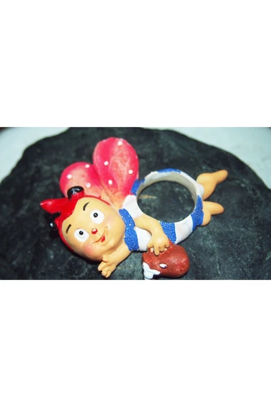 SANAT TACİRİ - Seramik Arı Bebek Magnet Koleksiyonluk No 3 ürün görseli 1