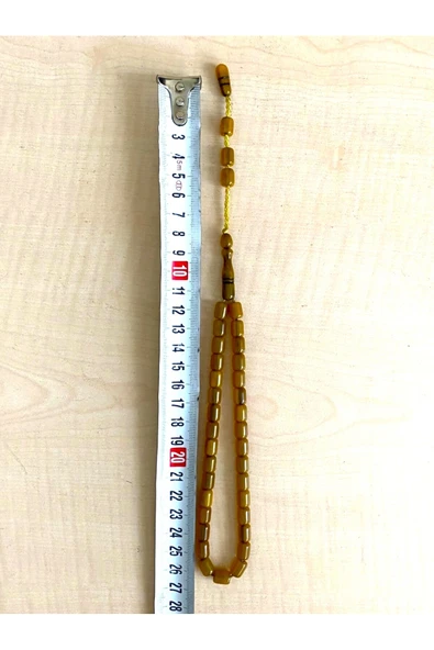 SANAT TACİRİ 27CM SIKMA KEHRİBAR TESBİH NO 50 ürün görseli 1