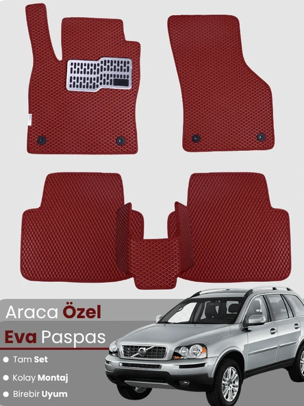 VOLVO XC90 (2002-2014) Uyumlu EVA Paspas Tam Set–Oto Paspas,Araca Özel,Tam Koruma,Kolay Montaj ürün görseli 1