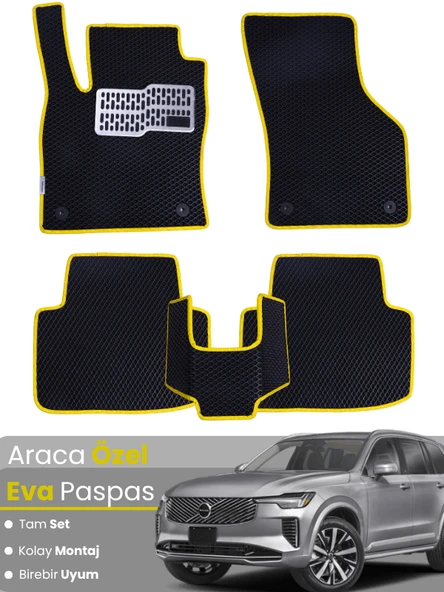 VOLVO XC90 (2014-2025)Uyumlu EVA Paspas Tam Set–Oto Paspas,Araca Özel,Tam Koruma,Kolay Montaj ürün görseli 1