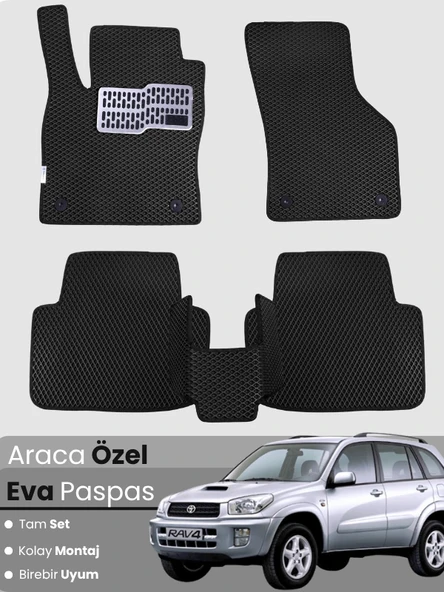TOYOTA RAV4 (2005-2012) Uyumlu EVA Paspas Tam Set–Oto Paspas,Araca Özel,Su Geçirmez ürün görseli 1