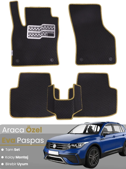VOLKSWAGEN TİGUAN ALLSPACE (2016-2023) Uyumlu EVA Paspas Tam Set–Oto Paspas,Araca Özel ürün görseli 1