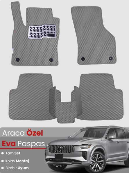 VOLVO XC90 (2014-2025)Uyumlu EVA Paspas Tam Set–Oto Paspas,Araca Özel,Tam Koruma,Kolay Montaj ürün görseli 1