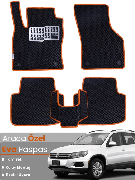 VOLKSWAGEN TİGUAN (2007-2015) Uyumlu EVA Paspas Tam Set–Oto Paspas,Araca Özel,Tam Koruma ürün görseli 1