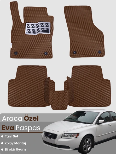VOLVO S40 (2000-2004) Uyumlu EVA Paspas Tam Set–Oto Paspas,Araca Özel,Tam Koruma ürün görseli 1