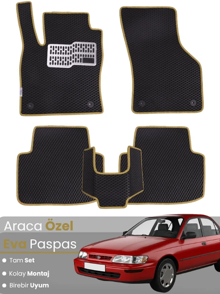 TOYOTA COROLLA E100 (1991-1997) Uyumlu EVA Paspas Tam Set–Oto Paspas,Kolay Montaj,Araca Özel ürün görseli 1