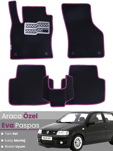 VOLKSWAGEN POLO 6N2 (2000-2001) Uyumlu EVA Paspas Tam Set–Oto Paspas,Araca Özel,Tam Koruma ürün görseli 1