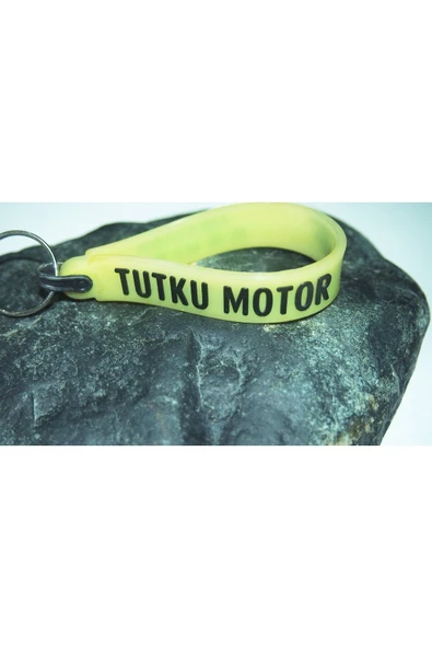 SANAT TACİRİ - Köyceğiz Yazılı Anahtarlı Plastik Anahtarlık Tutku Motor ürün görseli 1