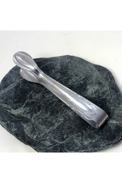 SANAT TACİRİ Eski Krom Renkli Metal Şeker Maşası -- Metal Maşa ürün görseli 1