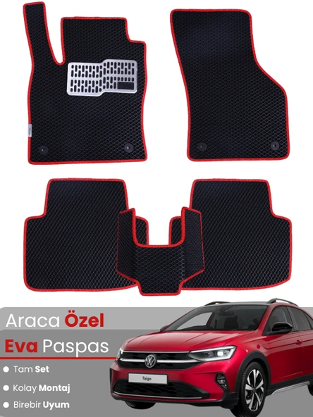 VOLKSWAGEN TAİGO (2021-2025) Uyumlu EVA Paspas Tam Set–Oto Paspas,Araca Özel,Tam Koruma ürün görseli 1