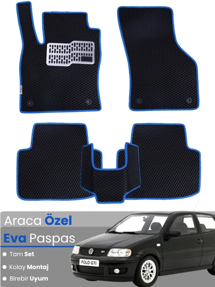VOLKSWAGEN POLO 6N2 (2000-2001) Uyumlu EVA Paspas Tam Set–Oto Paspas,Araca Özel,Tam Koruma ürün görseli 1