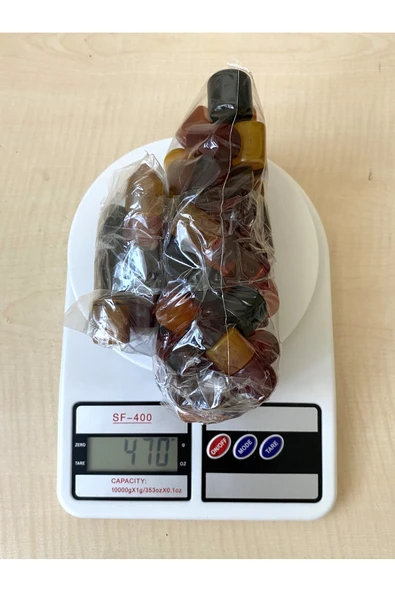 SANAT TACİRİ 470GR SIKMA KEHRİBAR TESBİH PARÇALARI ürün görseli 1