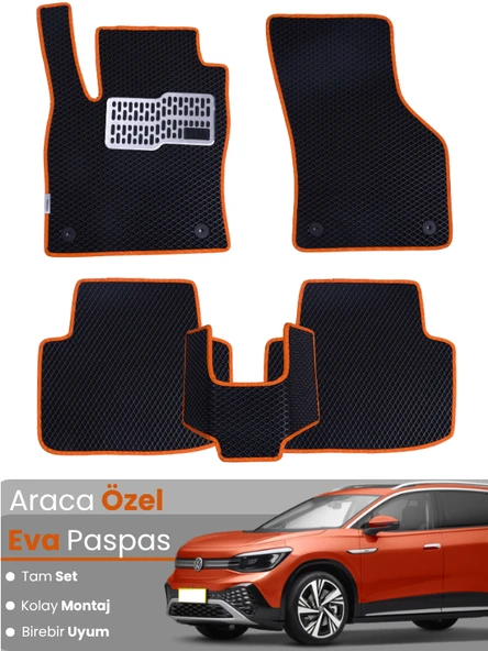 VOLKSWAGEN ID6 (2021-2025) Uyumlu EVA Paspas Tam Set–Oto Paspas,Araca Özel,Su Geçirmez ürün görseli 1
