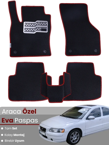 VOLVO S60 (2001-2010) Uyumlu EVA Paspas Tam Set–Oto Paspas,Araca Özel,Tam Koruma,Kolay Montaj ürün görseli 1