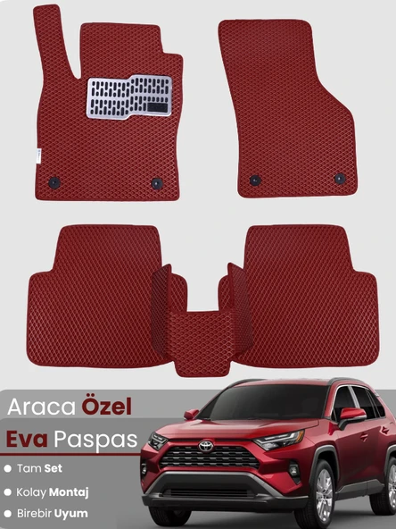 TOYOTA RAV4 (2019-2025) Uyumlu EVA Paspas Tam Set–Oto Paspas,Araca Özel,Su Geçirmez ürün görseli 1