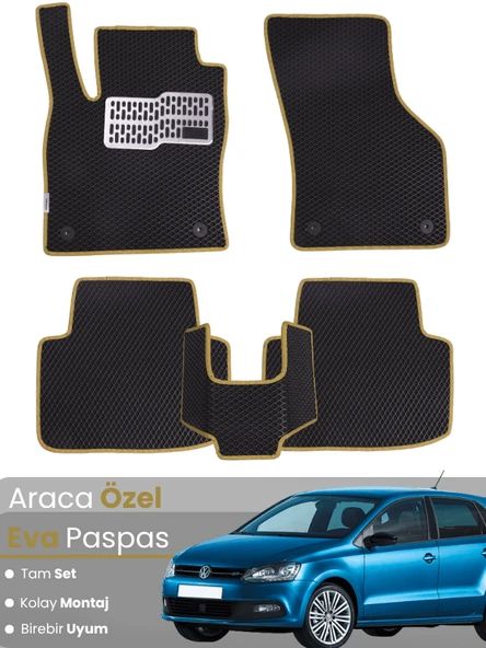 VOLKSWAGEN POLO 9N (2002-2009) Uyumlu EVA Paspas Tam Set–Oto Paspas,Araca Özel,Tam Koruma ürün görseli 1