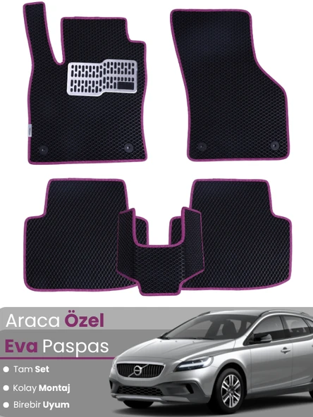 VOLVO V40 CROSS-COUNTRY (2012-2019) Uyumlu EVA Paspas Tam Set–Oto Paspas,Araca Özel,Tam Koruma ürün görseli 1