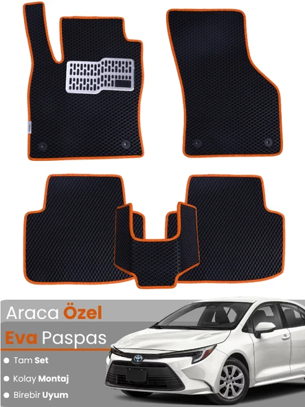 TOYOTA COROLLA HYBRİD SEDAN (2019-2025) Uyumlu EVA Paspas Tam Set–Oto Paspas,Araca Özel ürün görseli 1