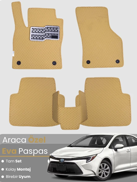 TOYOTA COROLLA HYBRİD SEDAN (2019-2025) Uyumlu EVA Paspas Tam Set–Oto Paspas,Araca Özel ürün görseli 1