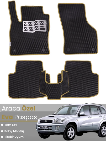 TOYOTA RAV4 (2005-2012) Uyumlu EVA Paspas Tam Set–Oto Paspas,Araca Özel,Su Geçirmez ürün görseli 1